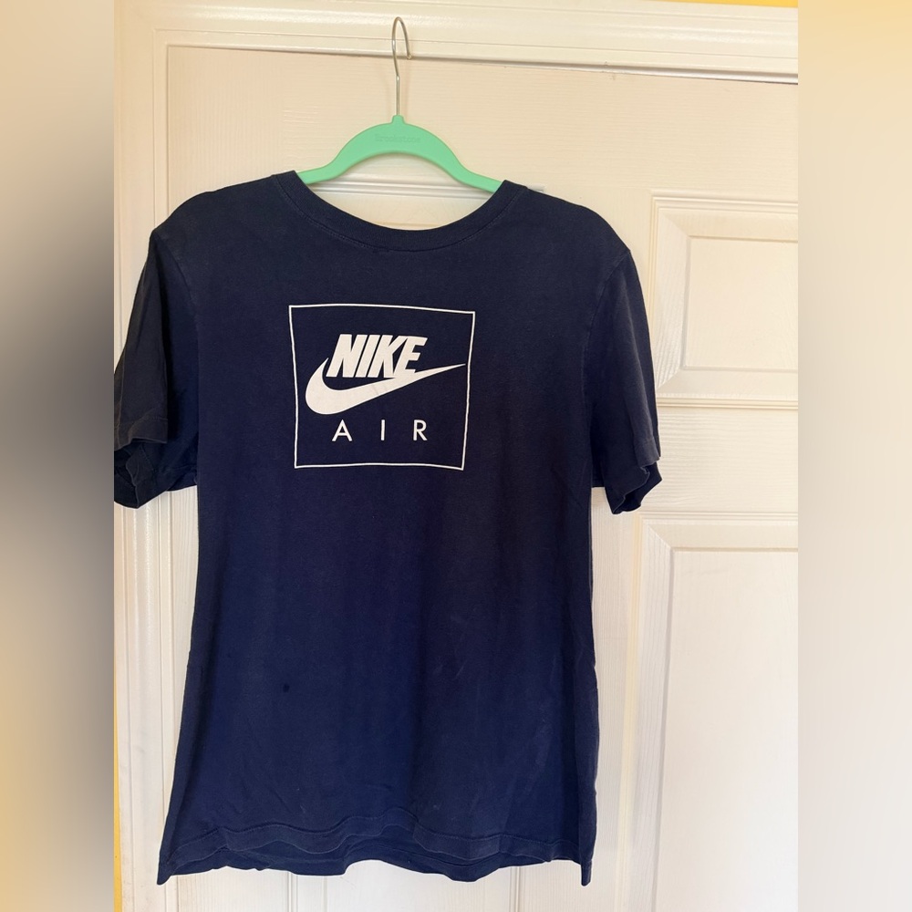 Nike Air Logo T-Shirt Men’s Small Navy Blue Graphic Tee